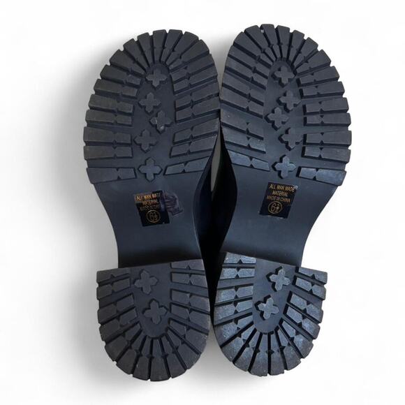 Y2K SUPER chunky Black Mary Jane Platform‎ Charm Sandals Heels 6.5. - Picture 8 of 8